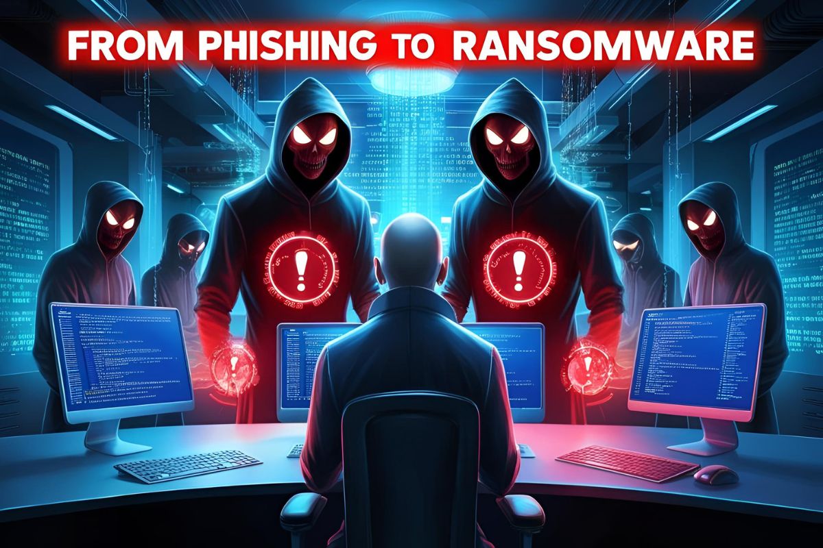 phishing to ransomware the evolution of cyber threats